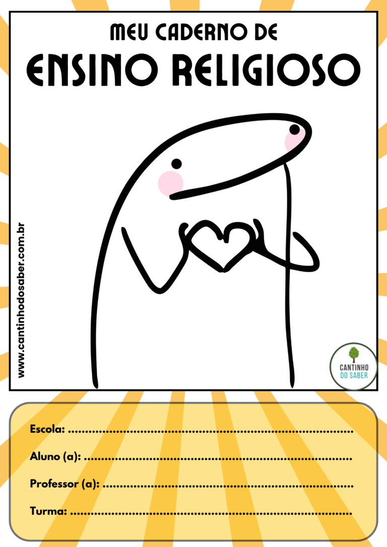 12 CAPAS DE CADERNO PRONTAS PARA COLORIR DO TEMA FLORK