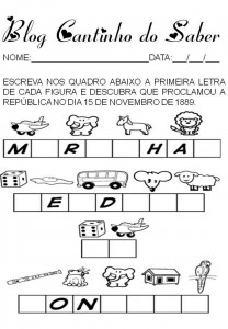 Atividades da proclamação da república