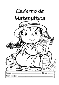 Capa de caderno de matemática