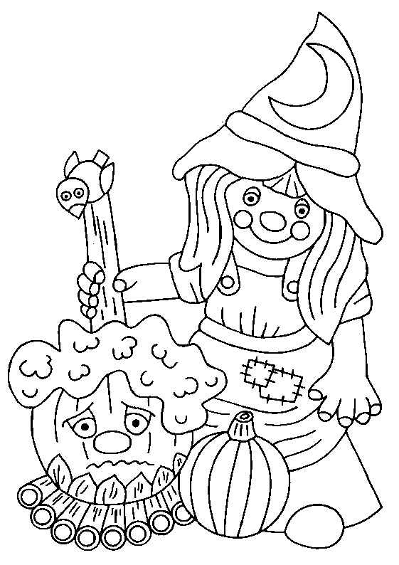 Desenho para o dia das bruxas