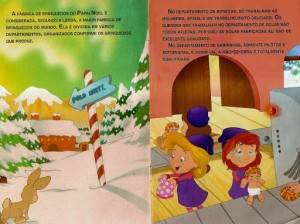 Livro A Fábrica de Brinquedos do Papai Noel