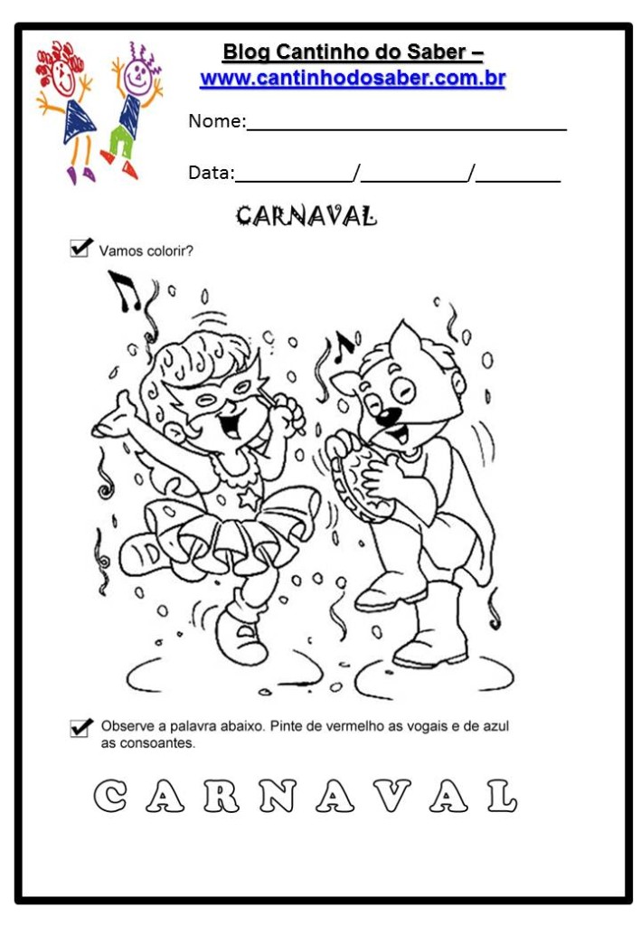 Atividades Sobre o Carnaval para Educação Infant (2)