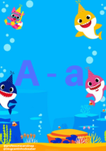 Alfabeto de parede do Baby Shark