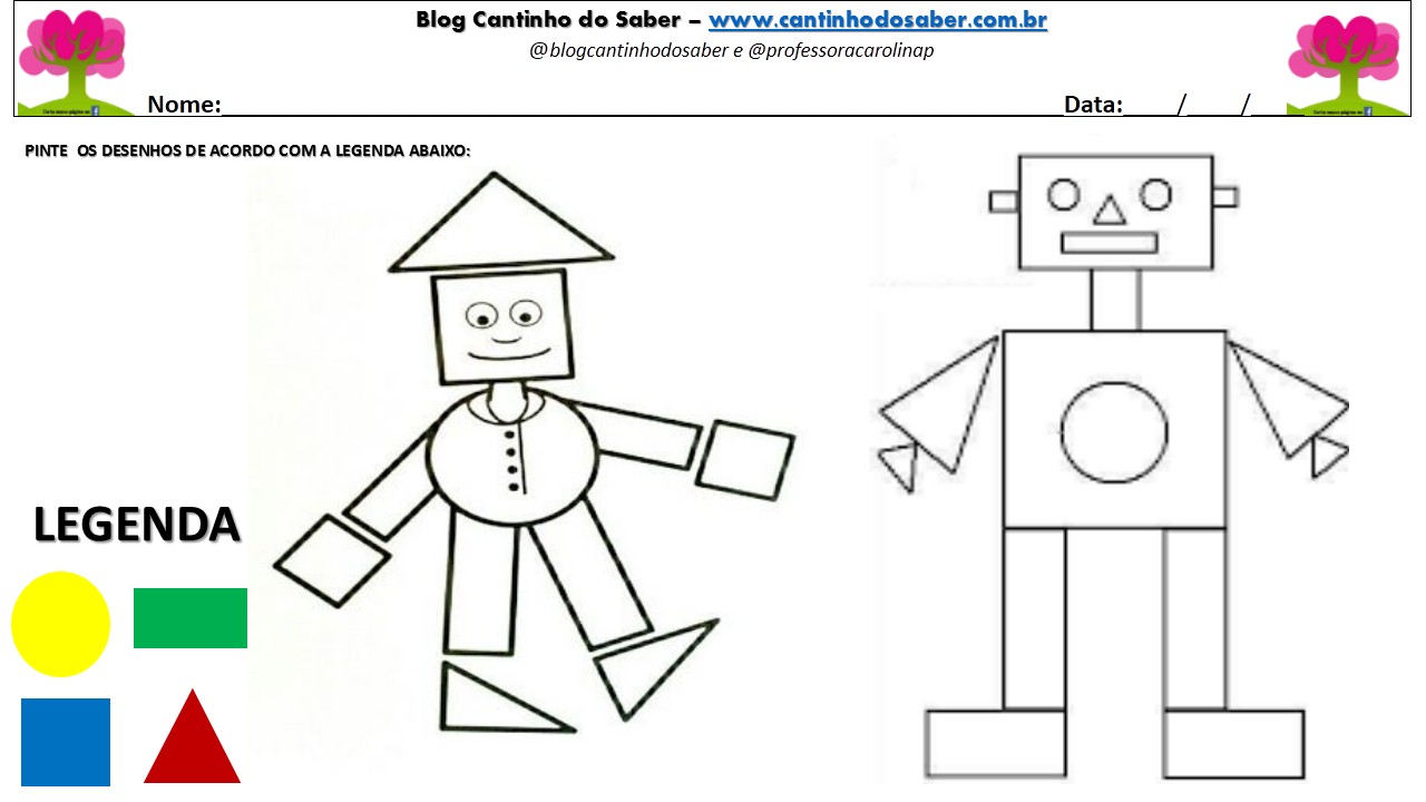 Arquivos Atividade sobre as formas geométricas para o maternal - Página ...