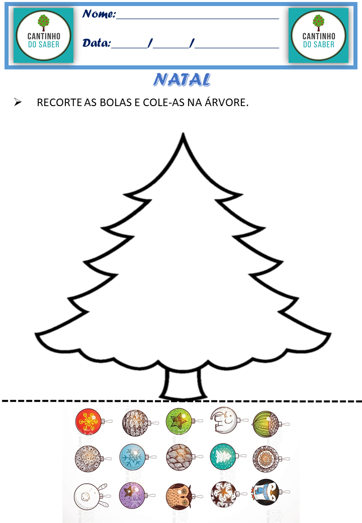 atividade de natal para educação infantil - Atividades para a Educação ...