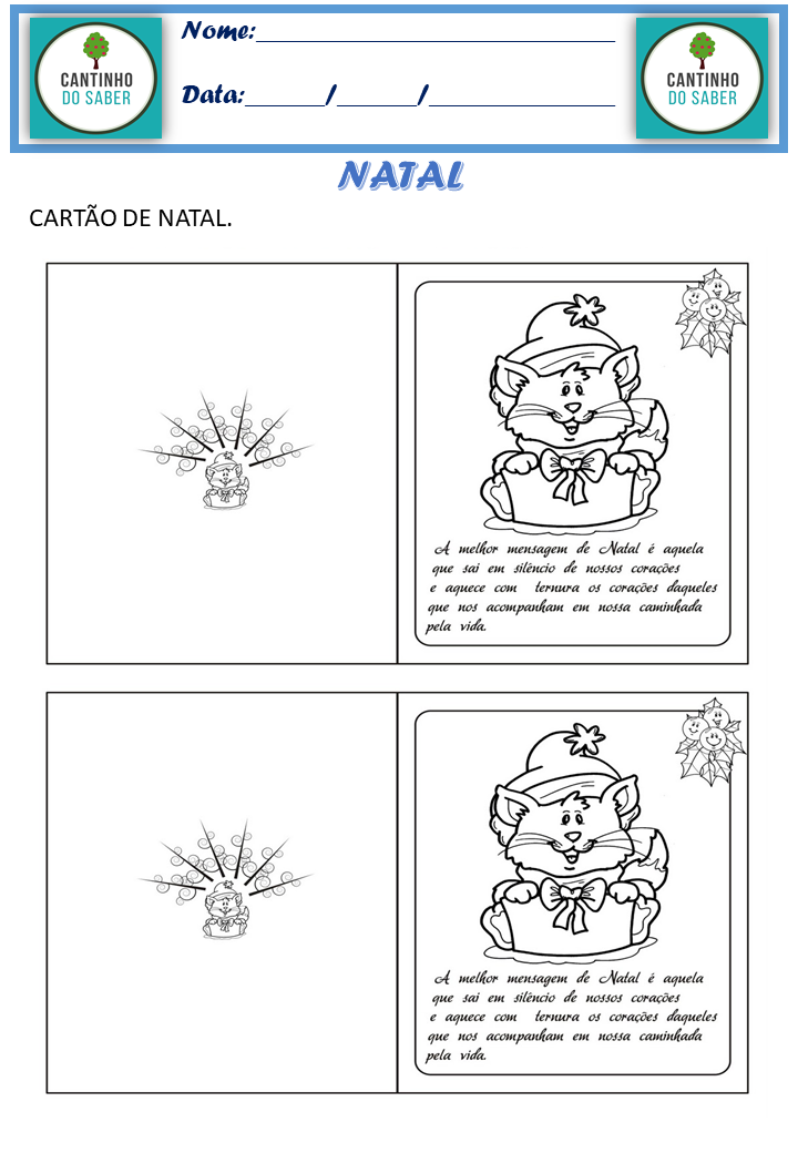 QUEBRA CABEÇA DO NATAL - Atividades para a Educação Infantil - Cantinho do  Saber