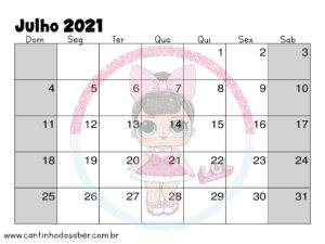 calendario lol surprise julho 2021