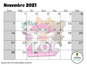 calendario lol surprise novembro 2021