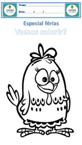 desenho para colorir da galinha pintadinha