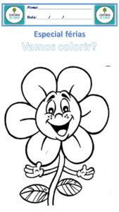 desenho para colorir florzinha