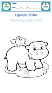 desenho para colorir hipopotamo