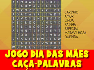 JOGO DO DIA DAS MÃES - CAÇA PALAVRAS