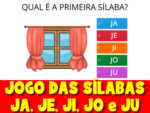 Jogo das sílabas com imagens – Sílaba JA, JE, JI, JO e JU