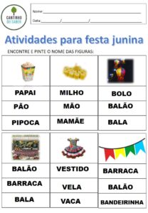 40 atividades para festa junina para imprimir