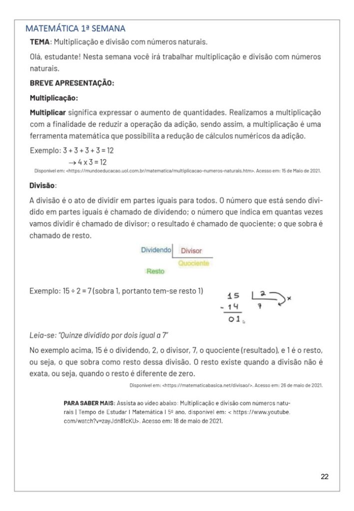 Atividades de Matemática 5° Ano para Imprimir