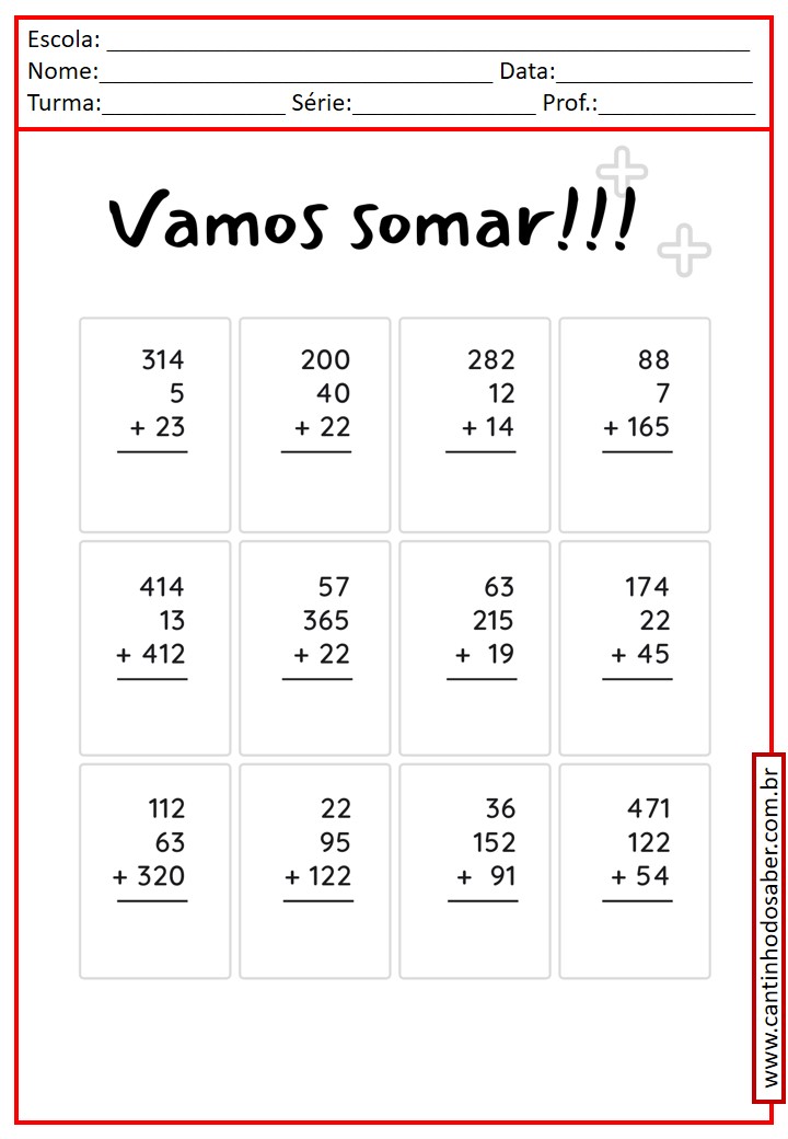 112 Atividades de Matemática para 1º ano