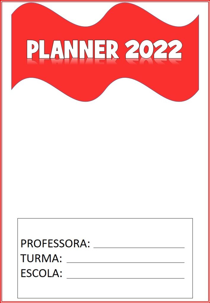 PLANNER 2022 CANTINHO DO SABER - EM BRANCO