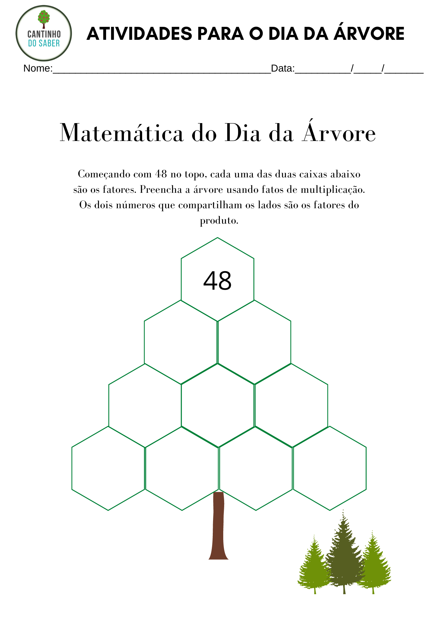 Caixa da matemática: jogos árvore.