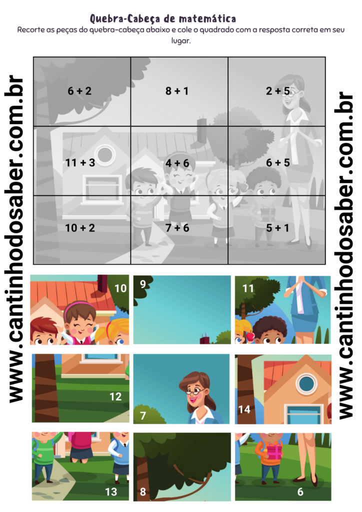 Quebra-cabeça - Educação Infantil e séries iniciais - 01 