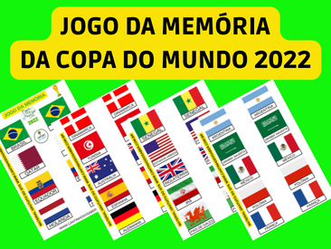 Jogo da memória da Copa do Mundo 2022