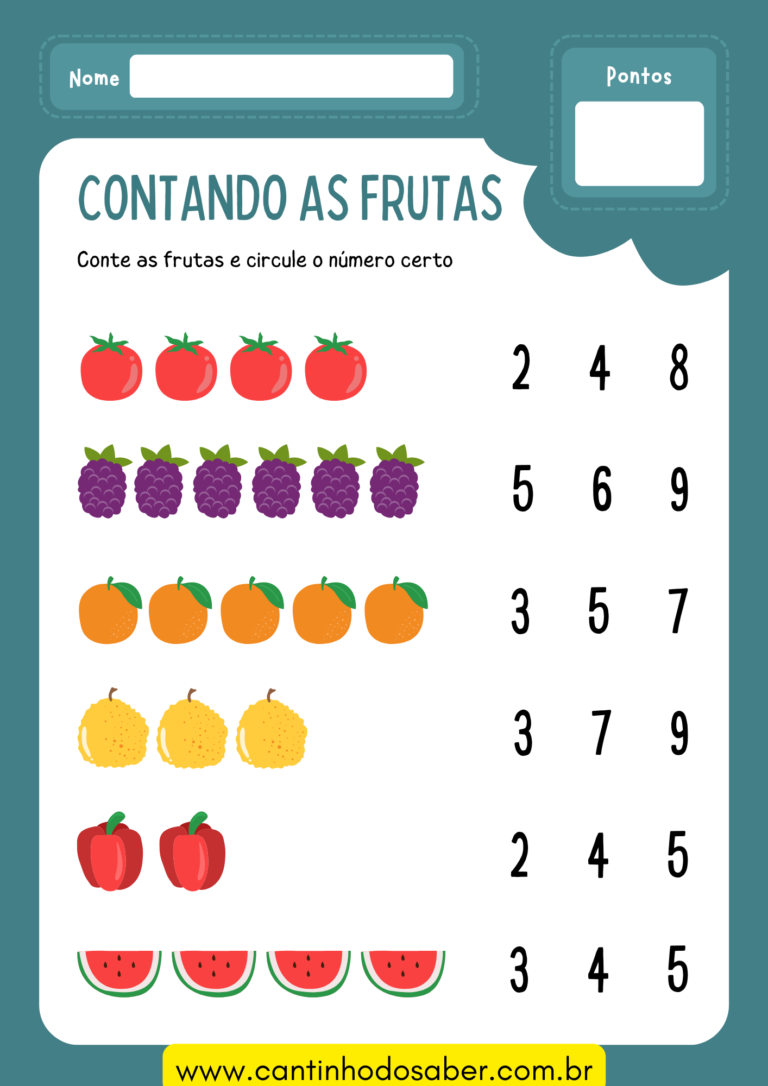 Caderno De Atividades De Matem Tica Volta S Aulas Atividades Para A Educa O Infantil