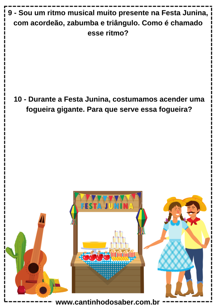enigmas da festa junina para educação infantil e fundamental