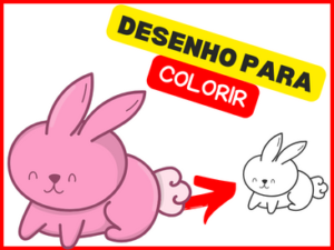 COMO PINTAR UM COELHO BEM FÁCIL - Desenhos prontos para crianças