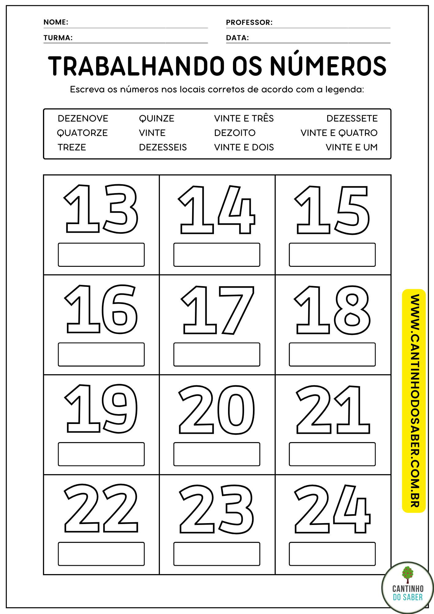 Ativ Matemática 19 a 24 abril 2021 worksheet