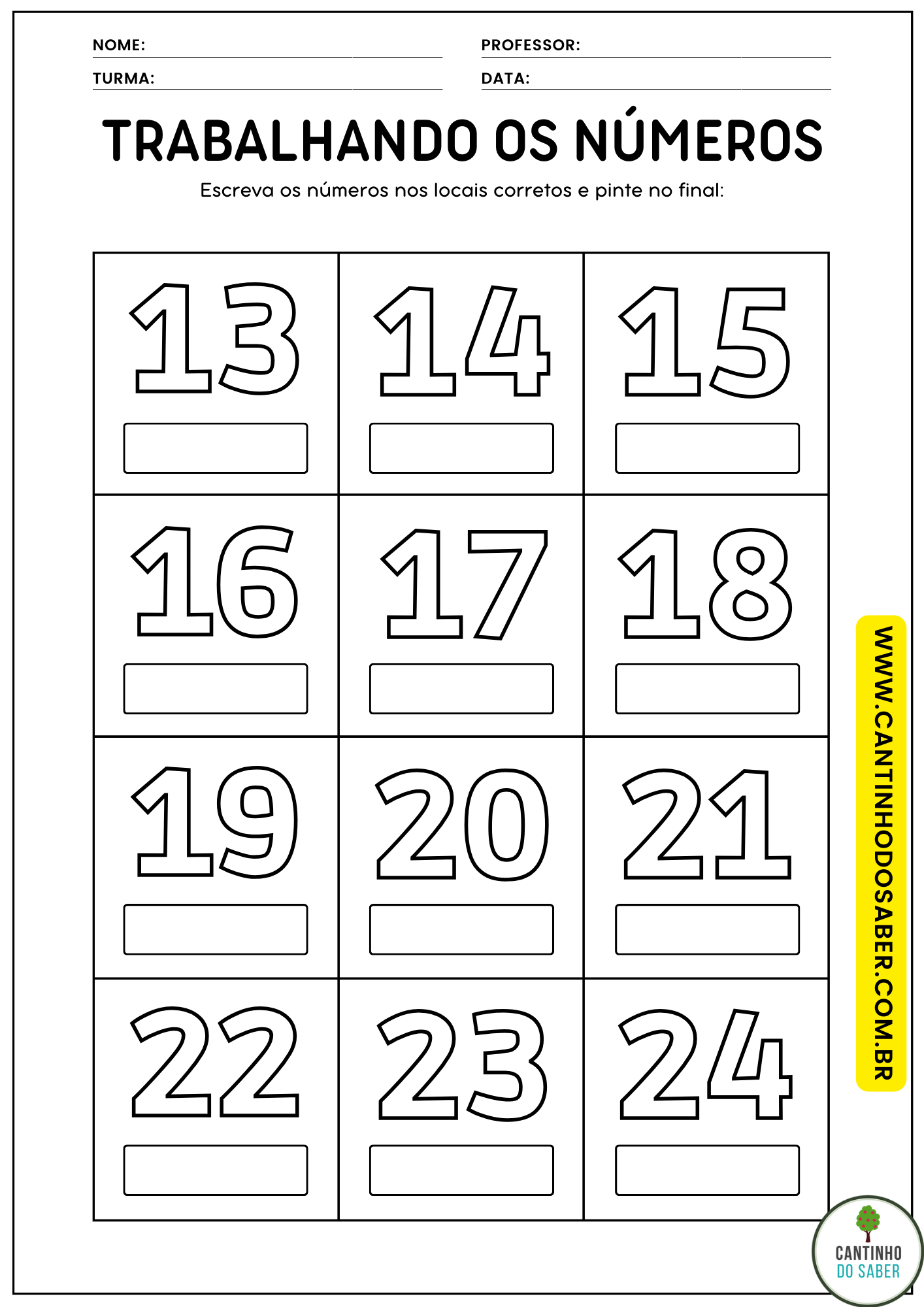 Ativ Matemática 19 a 24 abril 2021 worksheet