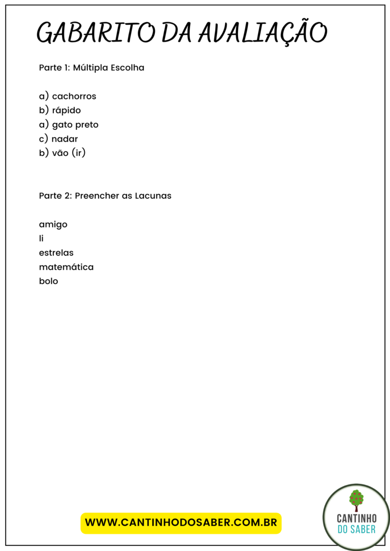 AVALIAÇÃO DE PORTUGUÊS 5º ANO - 1º BIMESTRE - ENSINO FUNDAMENTAL