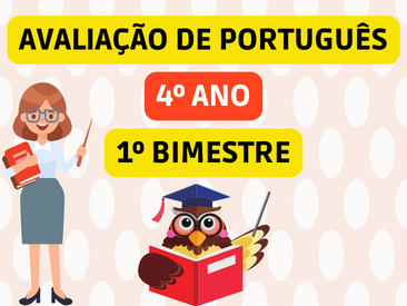avaliação de português para o 4º ano 1º bimestre