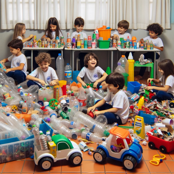 9. Construção de Brinquedos com Material Reciclado