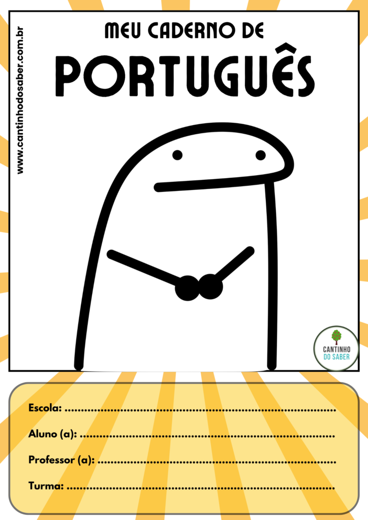 capas de caderno do flork - portugues