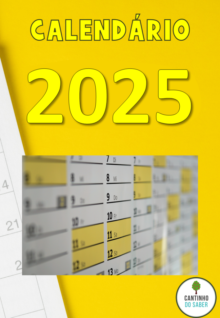 CALENDÁRIO 2025 - 1 mês por folha