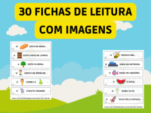 fichas de leitura com imagens