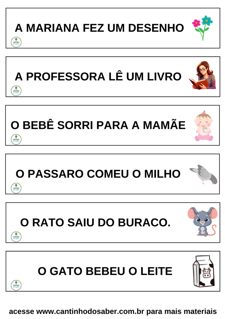 30 FRASES PARA CAIXA DE LEITURA