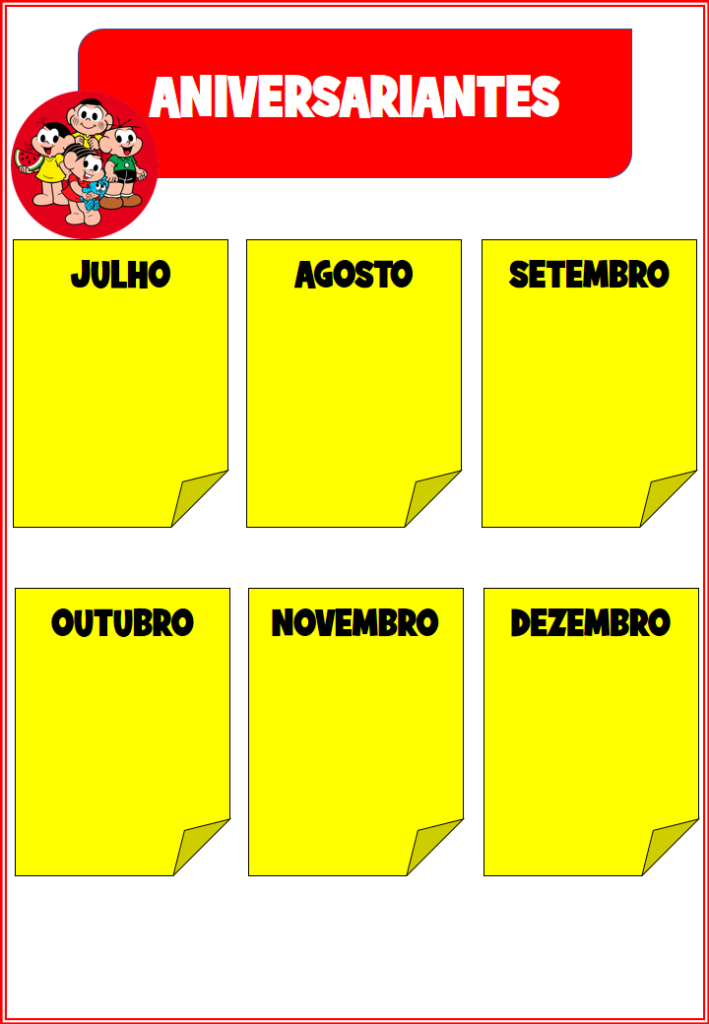 planner 2026 turma da monica